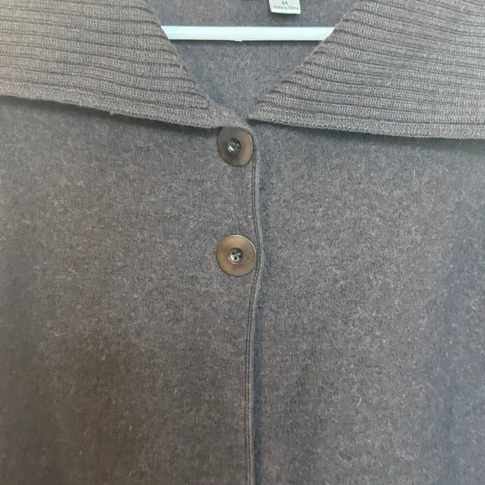 Pendleton petites women’s Brown cardigan size medium merino wool